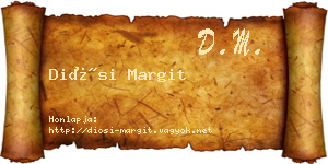 Diósi Margit névjegykártya